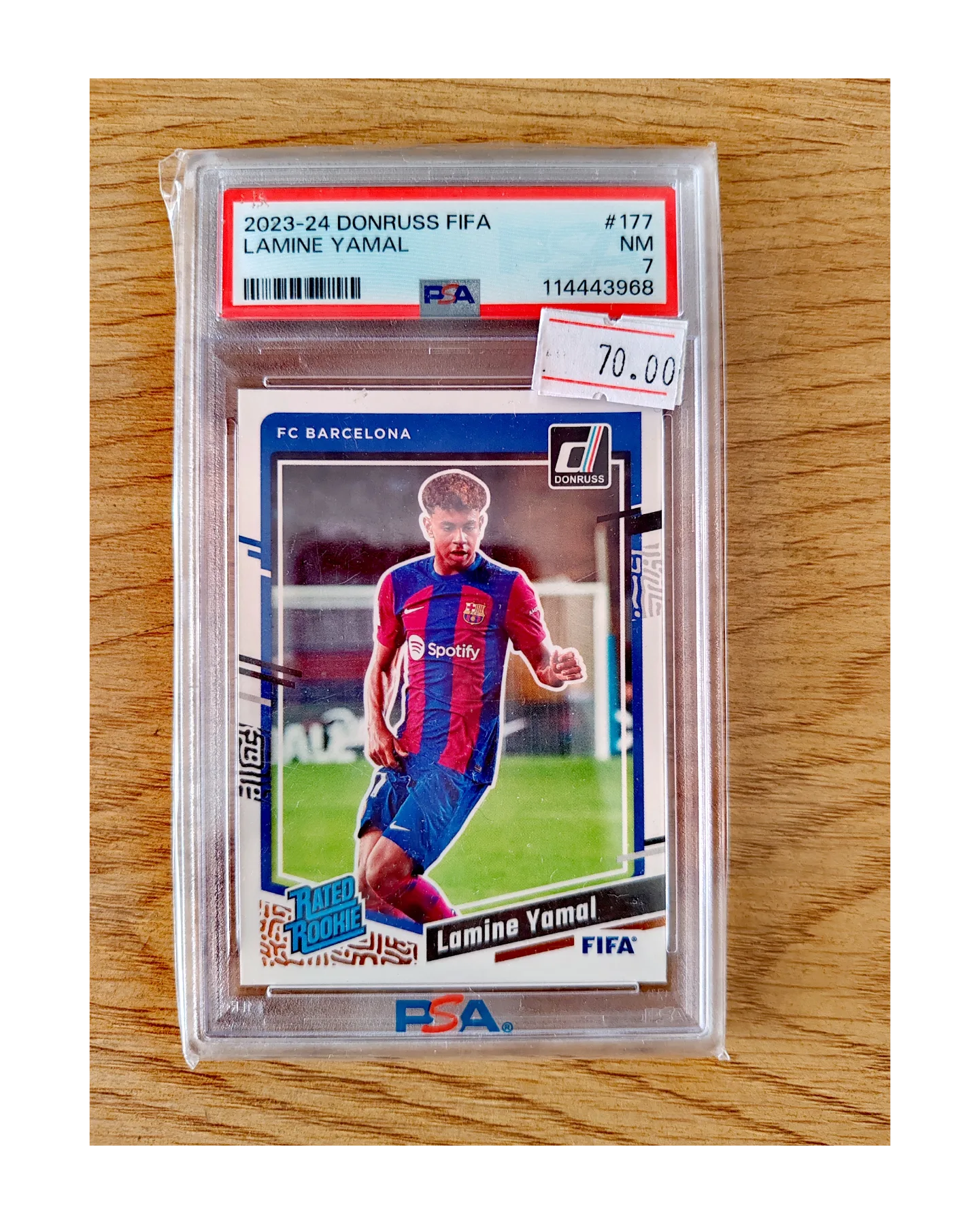 2023-24 DONRUSS FIFA YAMAL NM PSA 7