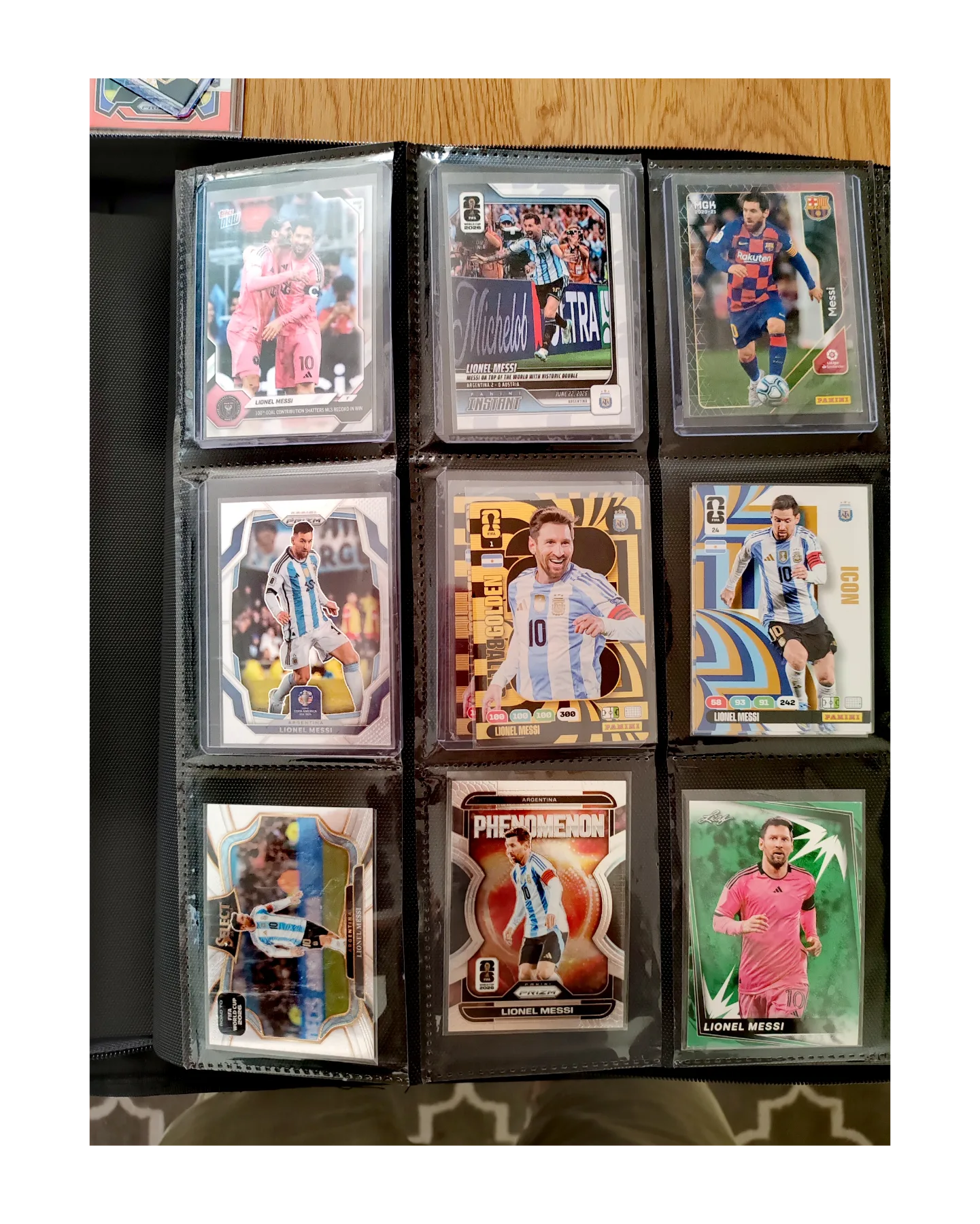 9 tarjetas MESSI