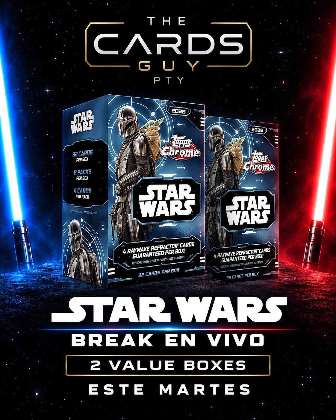 BREAK GALÁCTICO | Star Wars Chrome 2026