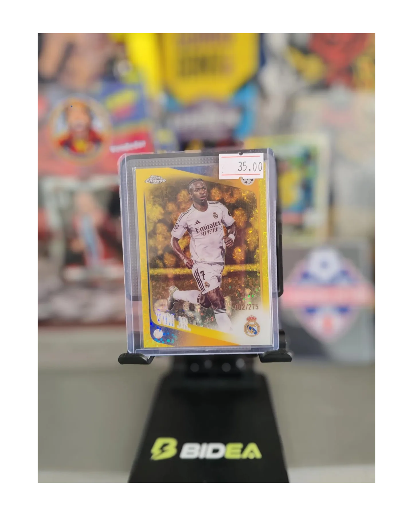 VINI JUNIOR NUMERADA TOPPS CHROME UEFA