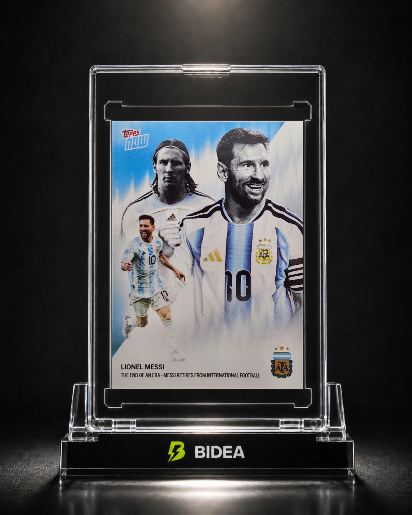 Lionel Messi 2026 Topps NOW #001 Argentina Retirement End of an Era