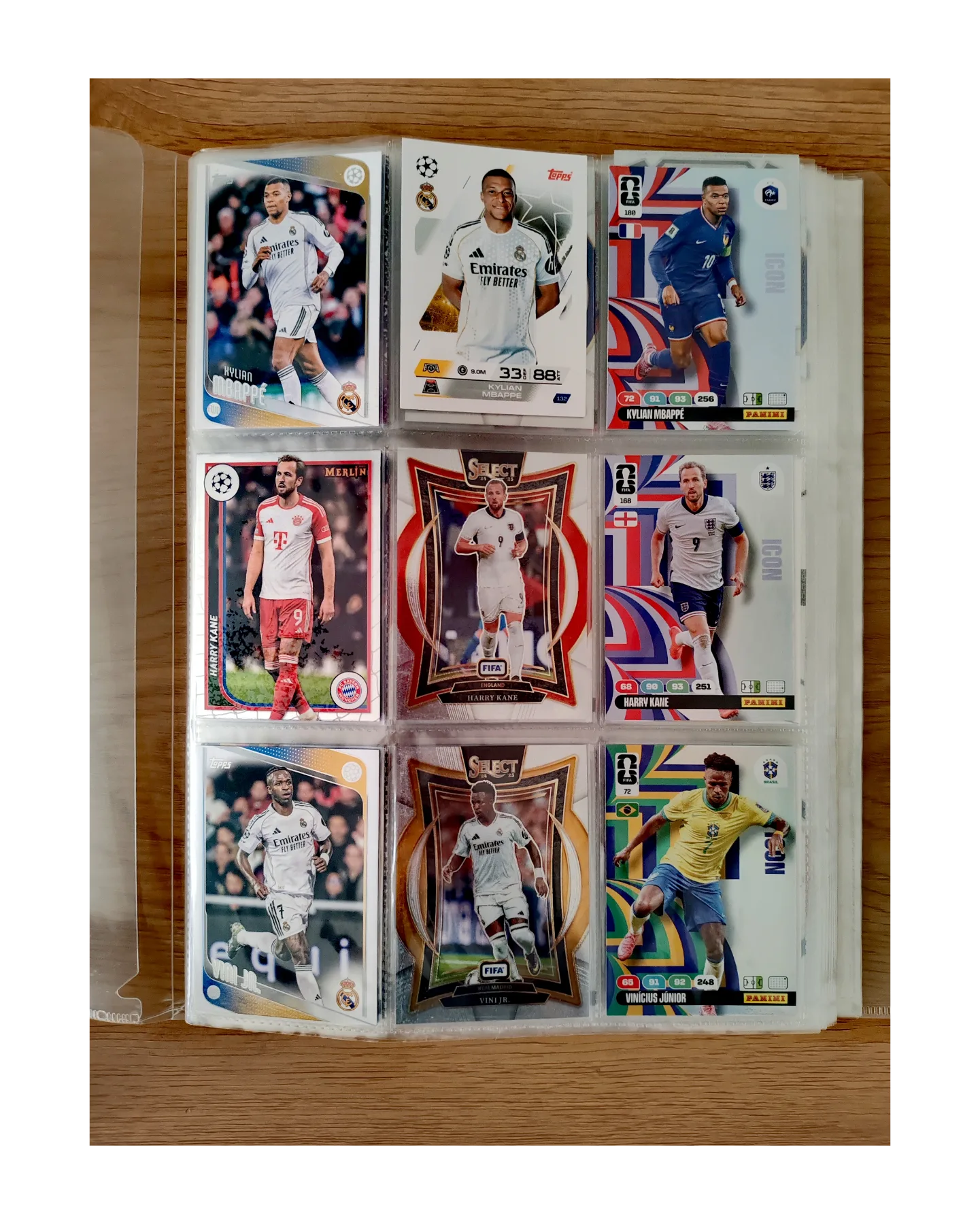 9 TARJETAS FUTBOL TOPPS Y PANINI