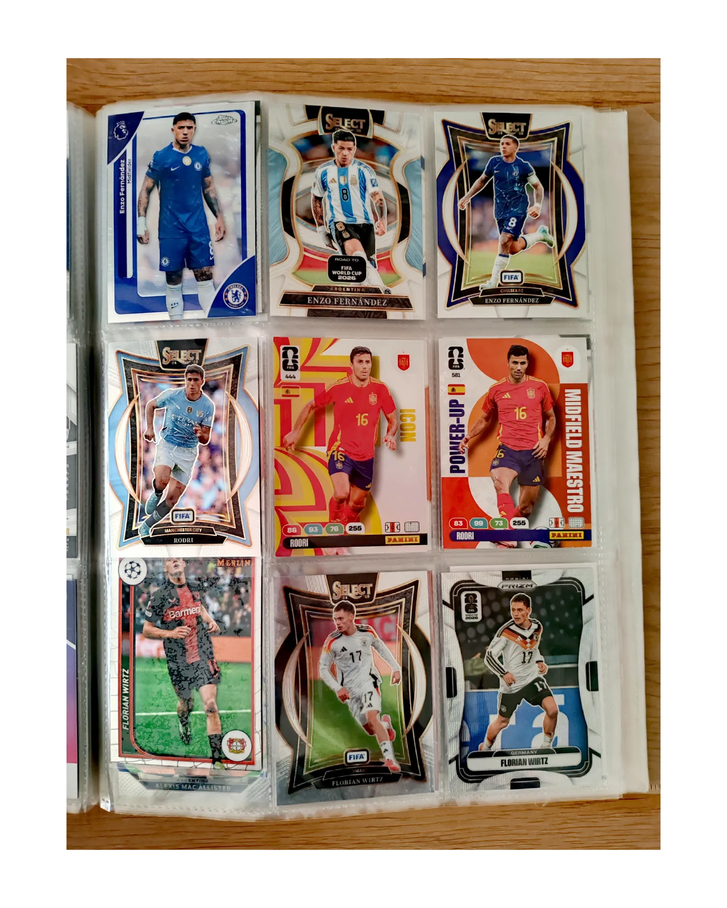 9 TARJETAS FUTBOL TOPPS Y PANINI