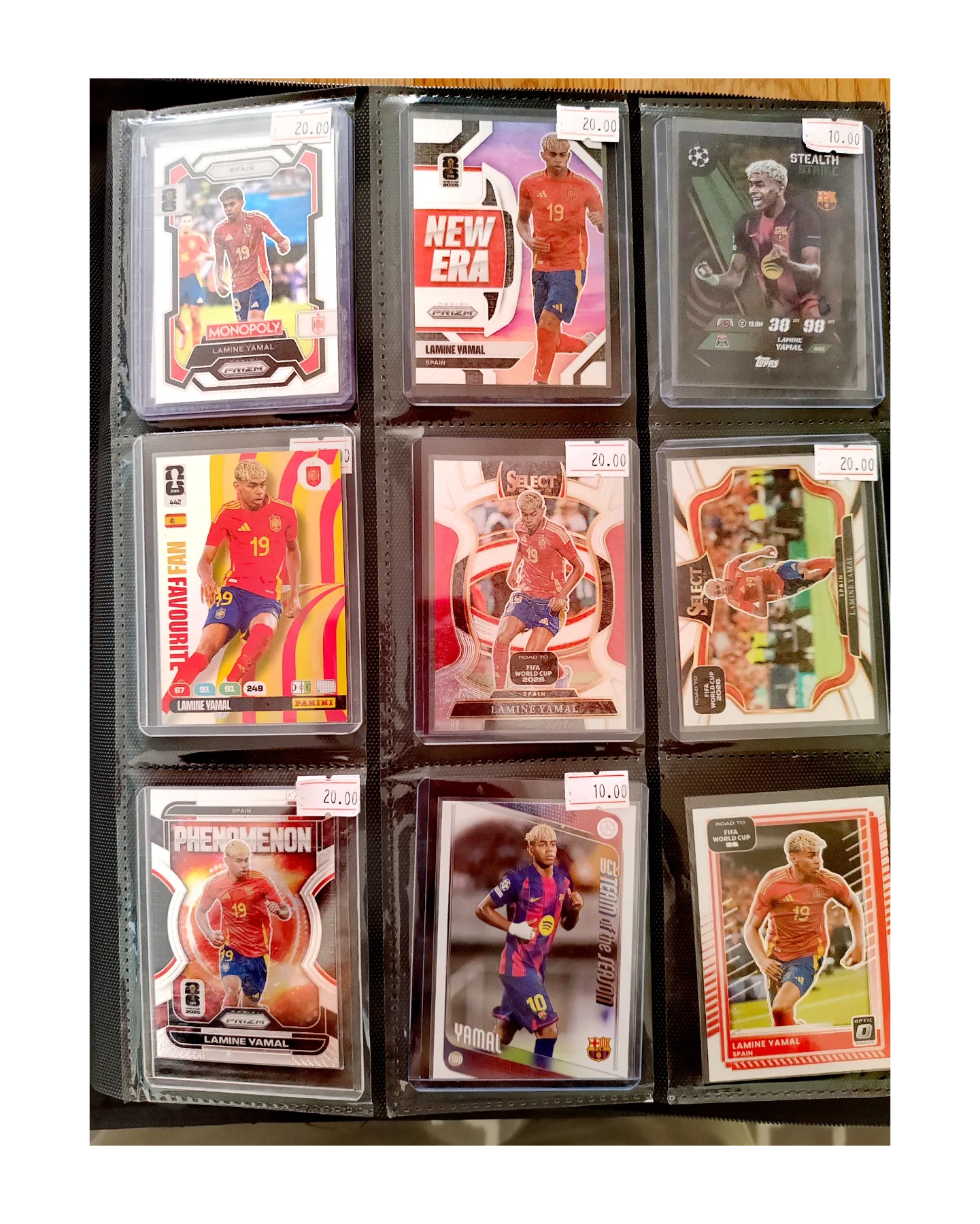 9 tarjetas Yamal