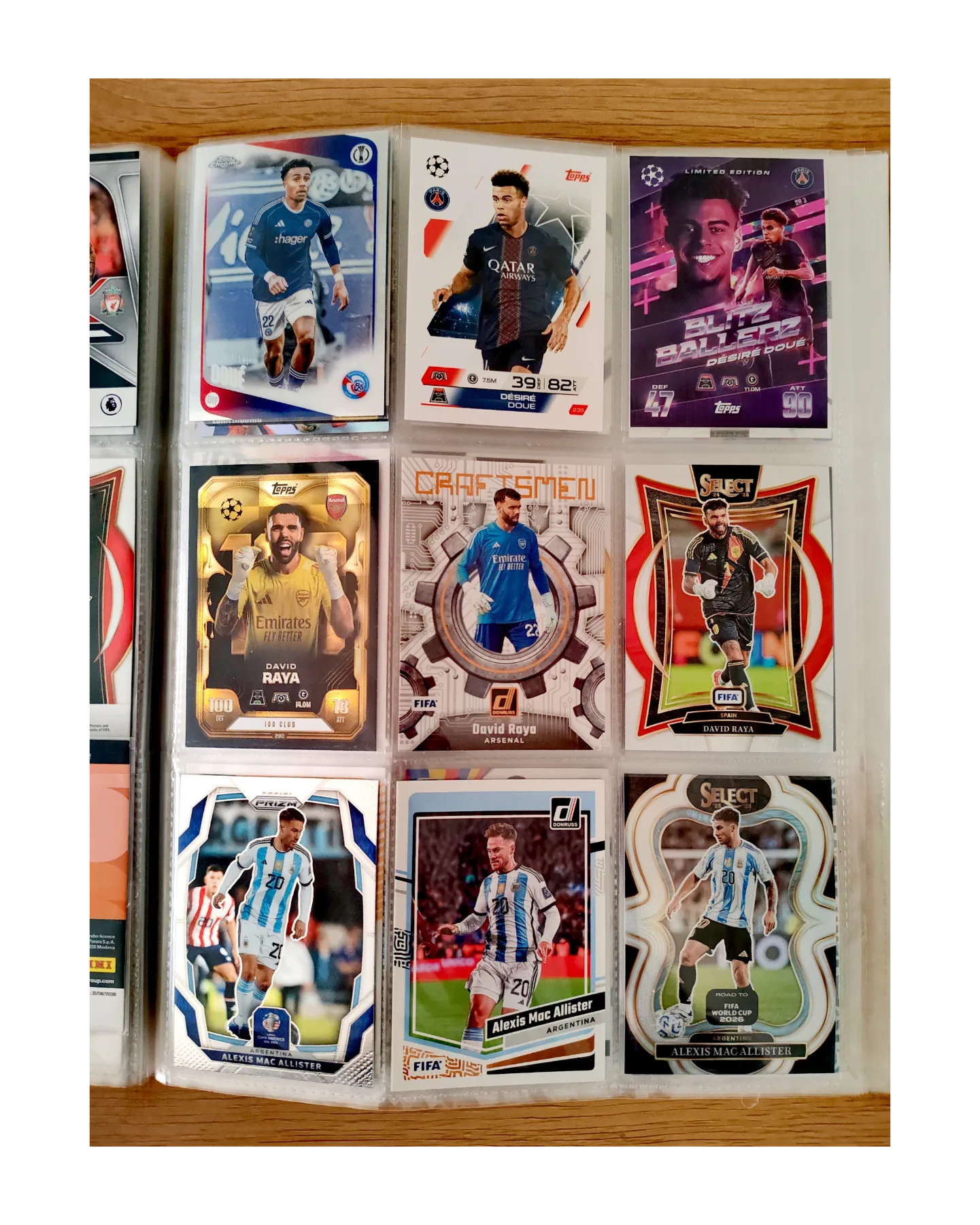 9 TARJETAS FUTBOL TOPPS Y PANINI