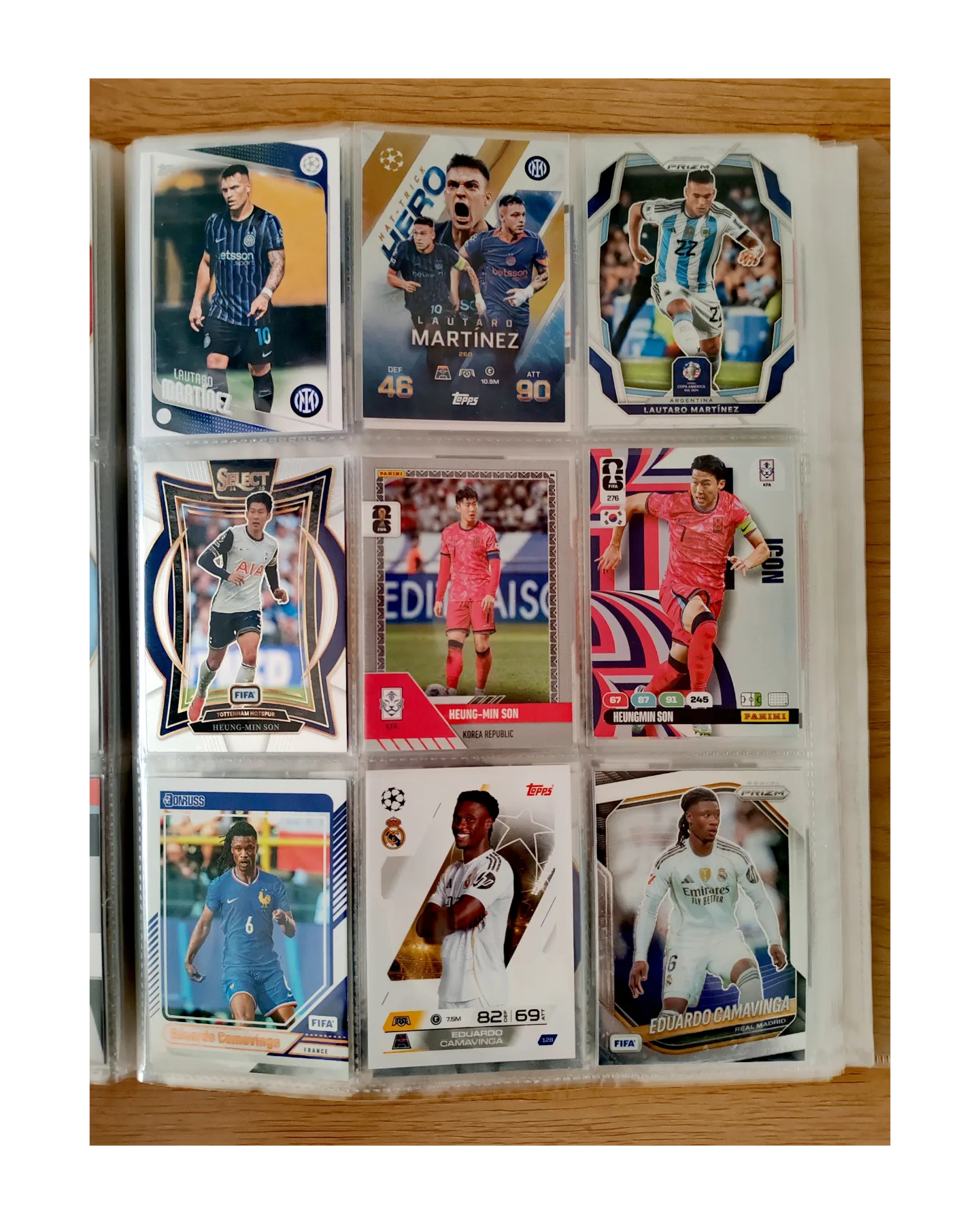 9 TARJETAS FUTBOL TOPPS Y PANINI