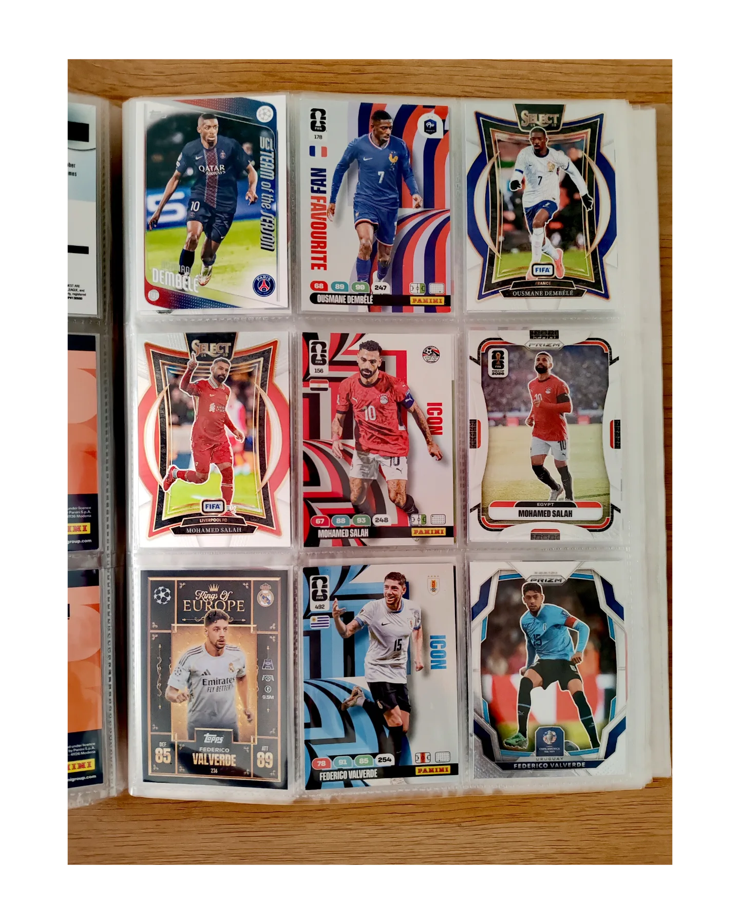 9 TARJETAS FUTBOL TOPPS Y PANINI