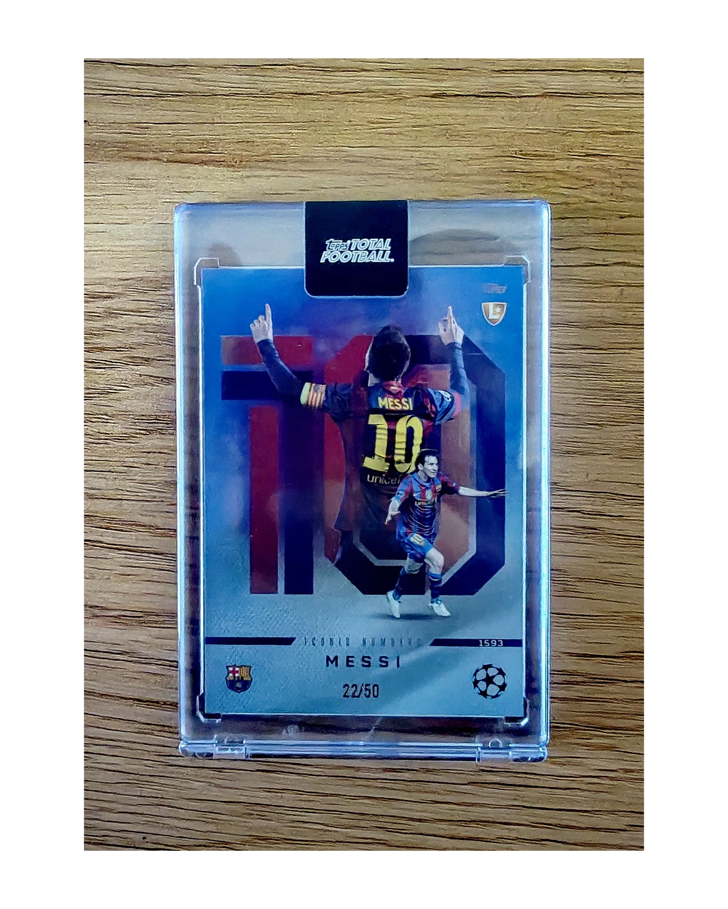 Lionel Messi 2025-26 Topps Total Football 22/50 ICONIC