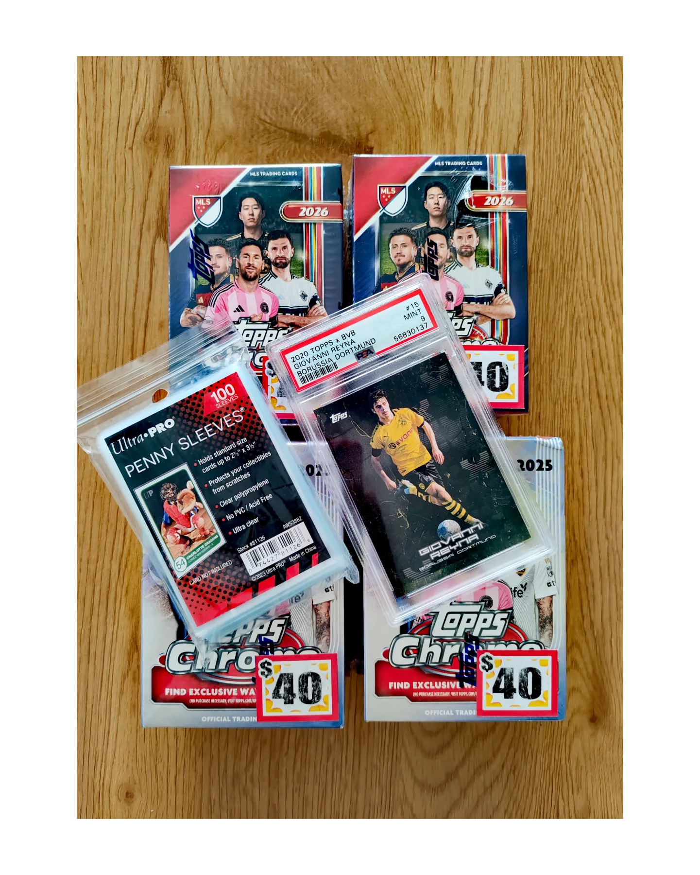 4 value box topps chrome MLS + PSA9