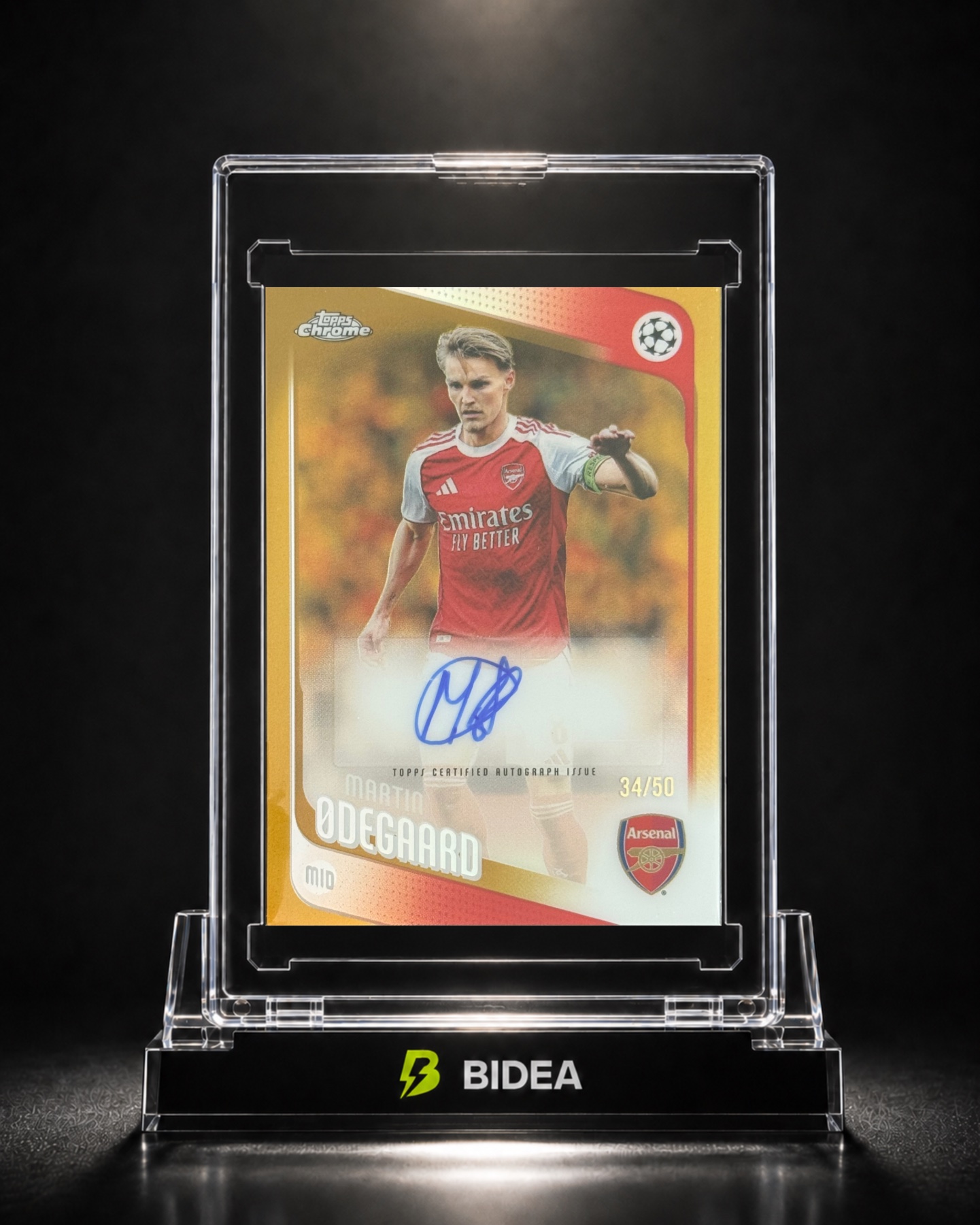 Martin Ødegaard – Topps Chrome UEFA Autograph 34/50
