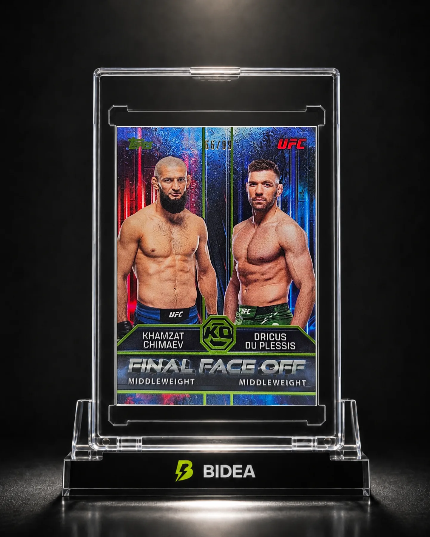 Khamzat Chimaev Dricus Du Plessis Topps Knockout UFC 2026 #FF-3 /99