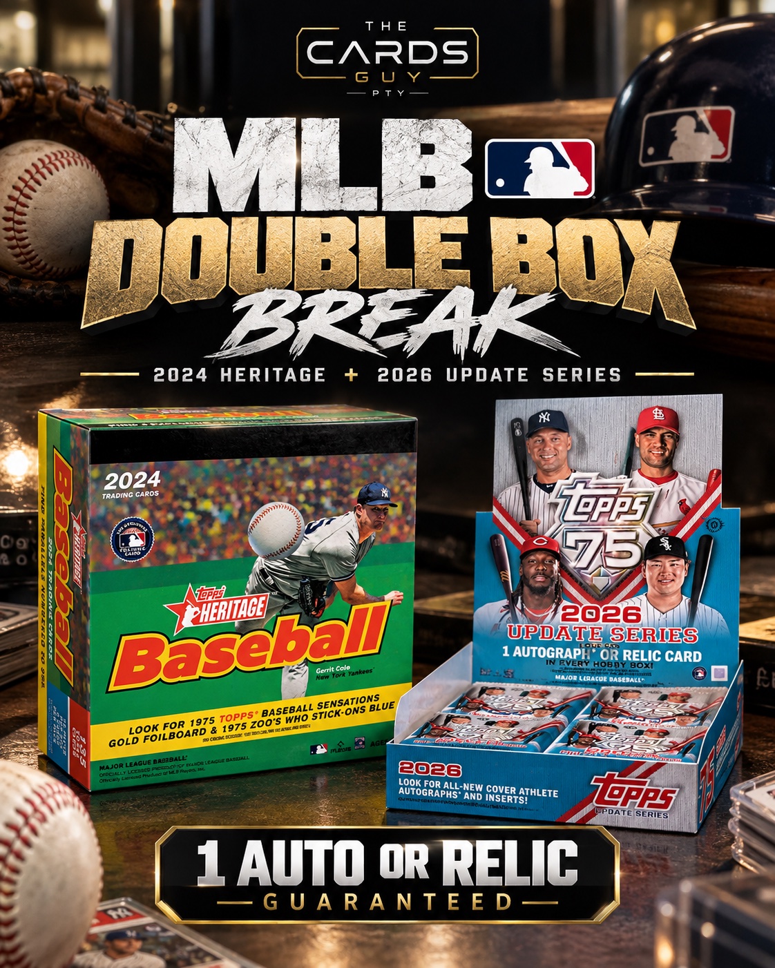 ⚾ MLB DOUBLE BOX BREAK 🔥 | 2024 Heritage + 2026 Update