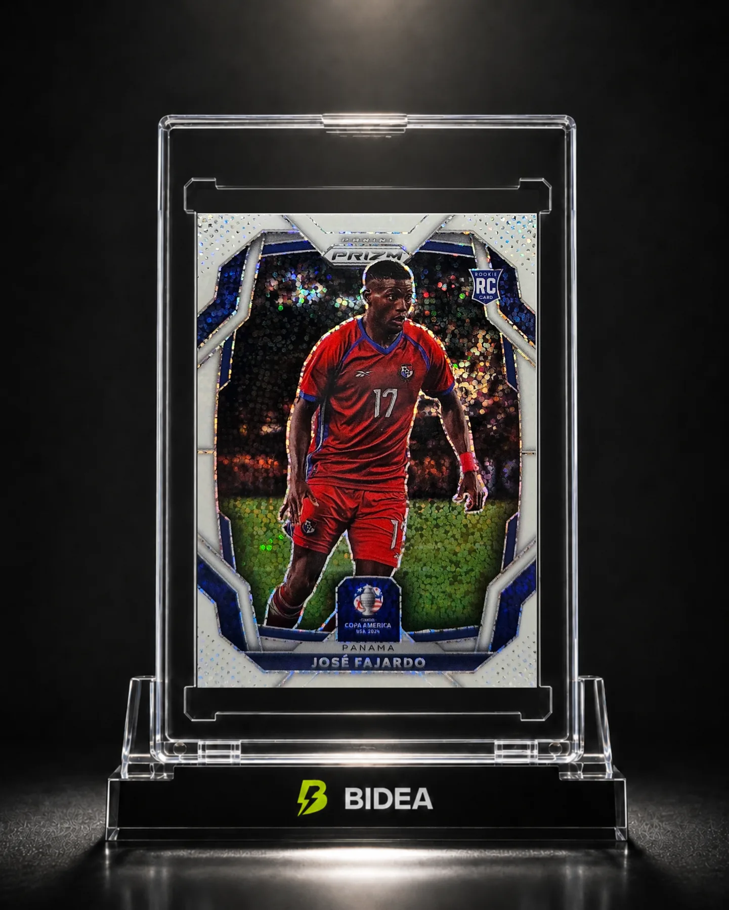 José Fajardo Panini Prizm Copa América 2024 Rookie Card White Sparkle #142